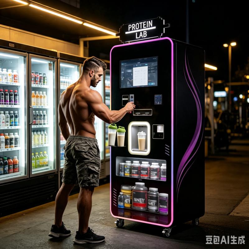 Nutrition Fitness Center - Автомат по продаже протеиновых коктейлей, индивидуально
