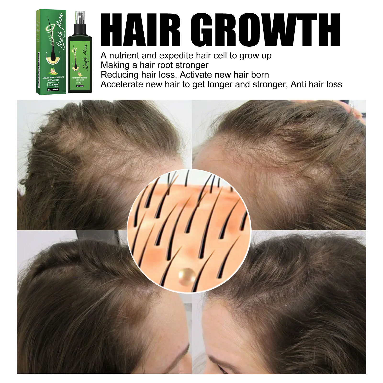 Спрей-сыворотка для густоты во – обзор и цена Biotin Hair Growth