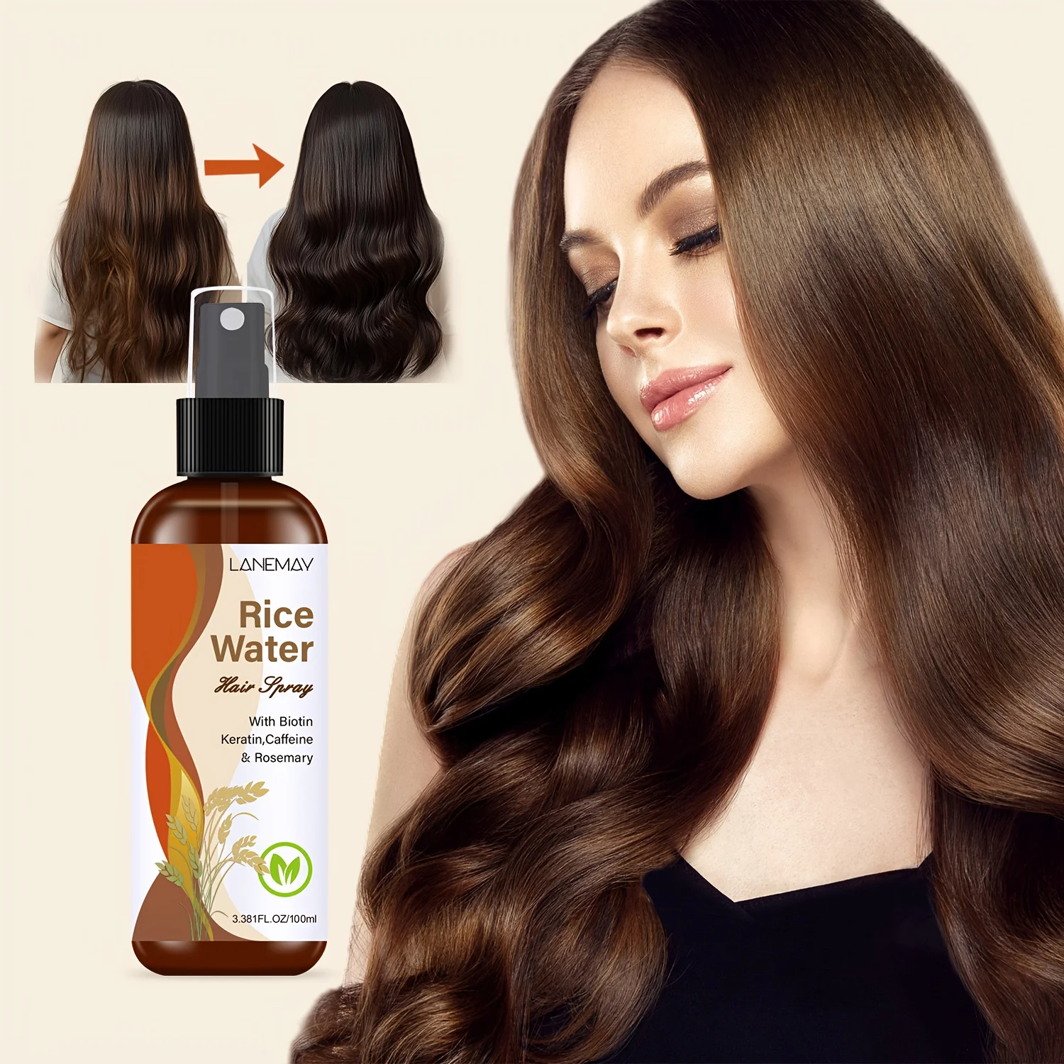 Спрей для волос с рисовой водо – обзор и цена Biotin Hair Growth